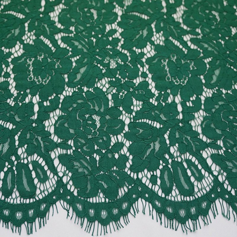 Placement Floral Eyelash Placement Lace Fabric for Women's Wear Wholes 10